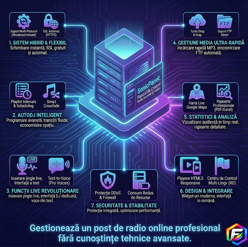 Gazduire Radio SonicPanel